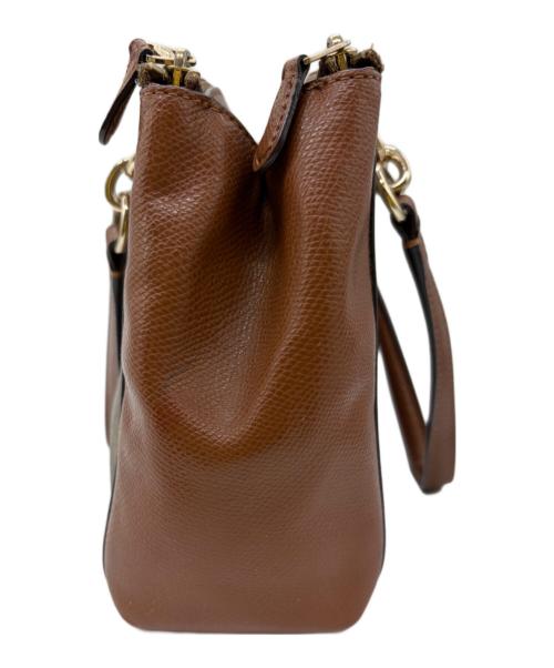 COACH（コーチ）COACH (コーチ) 	シグネチャー 2WAYショルダーバッグ ブラウン×ベージュの古着・服飾アイテム