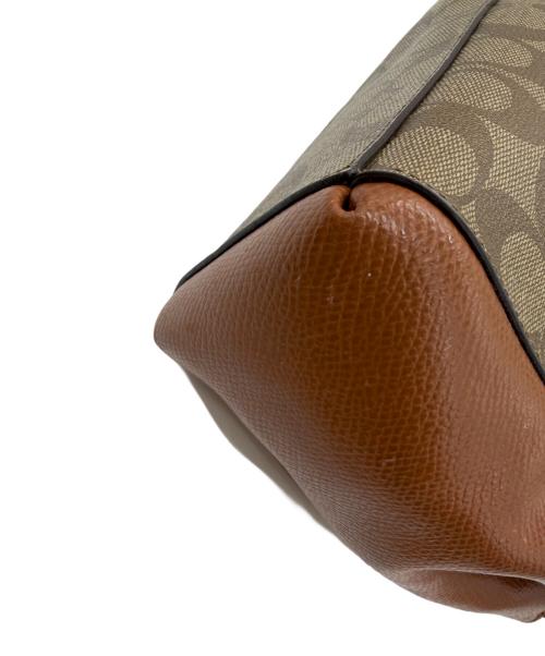 COACH（コーチ）COACH (コーチ) 	シグネチャー 2WAYショルダーバッグ ブラウン×ベージュの古着・服飾アイテム