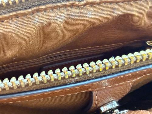 COACH（コーチ）COACH (コーチ) 	シグネチャー 2WAYショルダーバッグ ブラウン×ベージュの古着・服飾アイテム