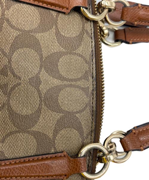 COACH（コーチ）COACH (コーチ) 	シグネチャー 2WAYショルダーバッグ ブラウン×ベージュの古着・服飾アイテム