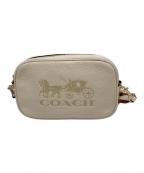 COACHコーチ）の古着「ロゴ入りショルダーバッグ」｜アイボリー
