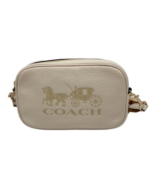 COACH（コーチ）COACH (コーチ) ロゴ入りショルダーバッグ アイボリーの古着・服飾アイテム