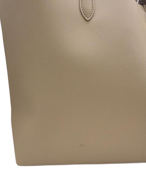 LACOSTE（ラコステ）LACOSTE (ラコステ) トートバッグ ベージュ×ブラウンの古着・服飾アイテム