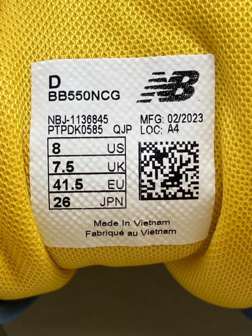 NEW BALANCE（ニューバランス）NEW BALANCE (ニューバランス) スニーカー ホワイト×ブルー サイズ:26cmの古着・服飾アイテム