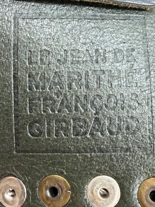 MARITHE+FRANCOIS GIRBAUD（マリテフランソワジルボー）MARITHE+FRANCOIS GIRBAUD (マリテフランソワジルボー) スタッズベルト ブラックの古着・服飾アイテム