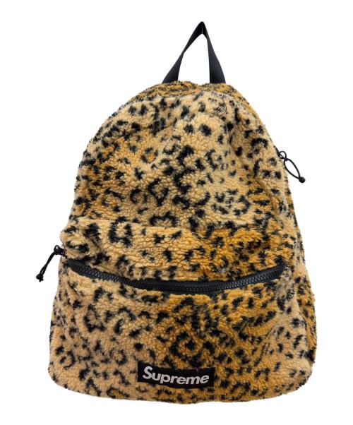 SUPREME（シュプリーム）Supreme (シュプリーム) Leopard Fleece Backpack ブラウンの古着・服飾アイテム