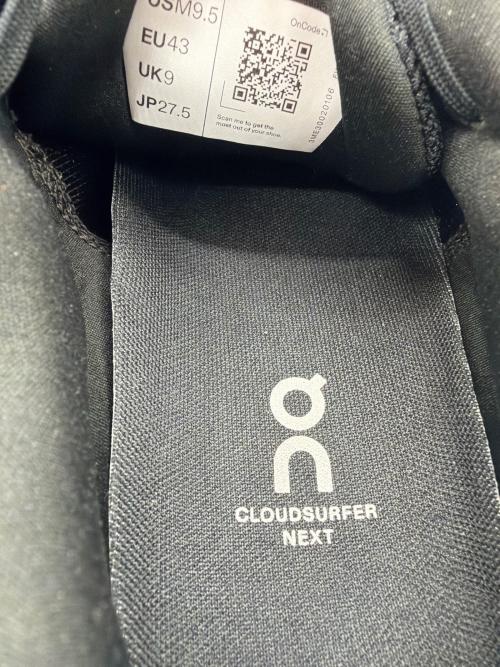 on（オン）on (オン) CLOUDSURFER NEXT ブラック サイズ:27.5の古着・服飾アイテム