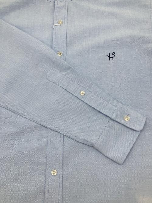 SHIPS（シップス）SHIPS (シップス) バンドカラーシャツ スカイブルー サイズ:Ｍの古着・服飾アイテム