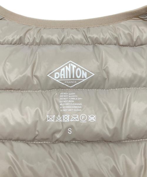 DANTON（ダントン）DANTON (ダントン) ダウンベスト ベージュ サイズ:Sの古着・服飾アイテム