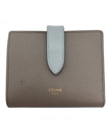 CELINE（セリーヌ）の古着「ミディアムストラップウォレット」｜グレー