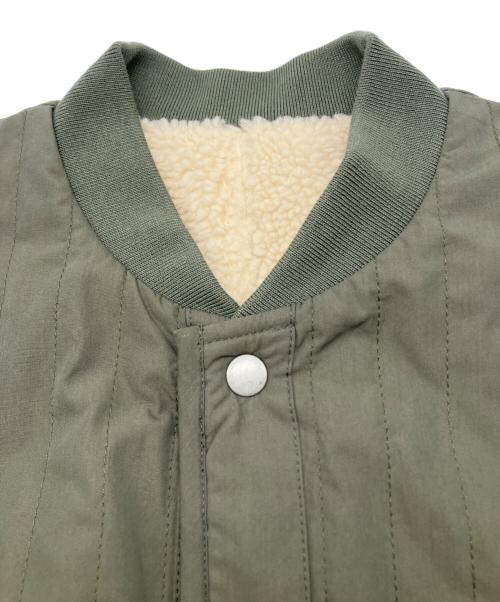 JOHNBULL（ジョンブル）JOHNBULL (ジョンブル) キルティングコート　ボアキルトリバーシブルコート カーキ サイズ:Fの古着・服飾アイテム