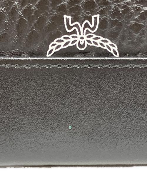 MCM（エムシーエム）MCM (エムシーエム) STARK BACKPACK MEDIUM WHITE LOGO VISETOS ブラックの古着・服飾アイテム