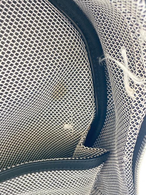 MCM（エムシーエム）MCM (エムシーエム) STARK BACKPACK MEDIUM WHITE LOGO VISETOS ブラックの古着・服飾アイテム