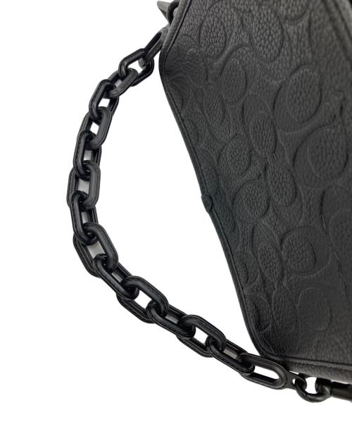 COACH（コーチ）COACH (コーチ) ショルダーバッグ チャーター クロスボディ・ハイブリッド ポーチ・シグネチャー ブラックの古着・服飾アイテム