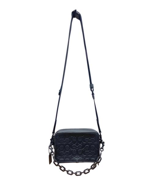 COACH（コーチ）COACH (コーチ) ショルダーバッグ チャーター クロスボディ・ハイブリッド ポーチ・シグネチャー ブラックの古着・服飾アイテム