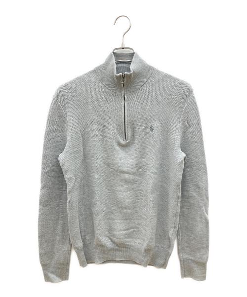 POLO RALPH LAUREN（ポロ・ラルフローレン）POLO RALPH LAUREN (ポロ・ラルフローレン) ハーフジップニット グレー サイズ:XSの古着・服飾アイテム