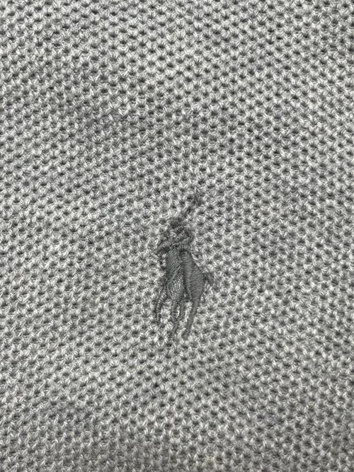 POLO RALPH LAUREN（ポロ・ラルフローレン）POLO RALPH LAUREN (ポロ・ラルフローレン) ハーフジップニット グレー サイズ:XSの古着・服飾アイテム