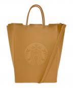 STARBUCKS COFFEEスターバックス コーヒー）の古着「2WAYショルダーバッグ」｜ライトブラウン
