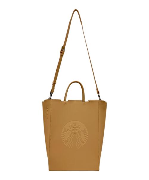 STARBUCKS COFFEE（スターバックス コーヒー）STARBUCKS COFFEE (スターバックス コーヒー) 2WAYショルダーバッグ ライトブラウンの古着・服飾アイテム