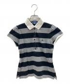 BURBERRY BLUE LABELバーバリー ブルー レーベル）の古着「ミニカットソー　Y2K」｜グレー×ブラック