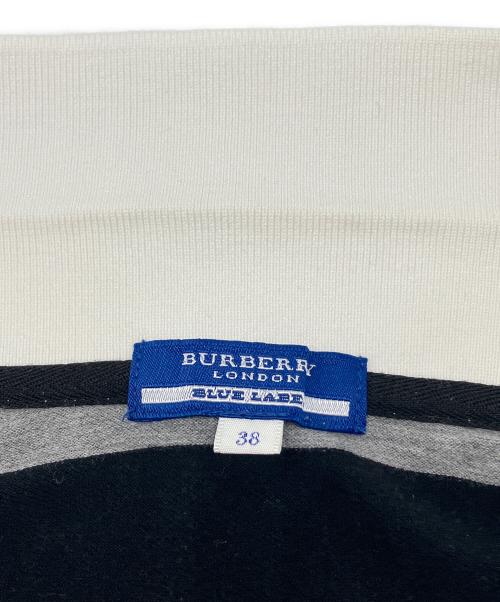 BURBERRY BLUE LABEL（バーバリー ブルー レーベル）BURBERRY BLUE LABEL (バーバリー ブルー レーベル) ミニカットソー　Y2K グレー×ブラック サイズ:38の古着・服飾アイテム
