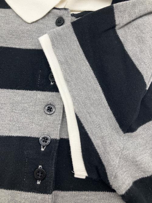 BURBERRY BLUE LABEL（バーバリー ブルー レーベル）BURBERRY BLUE LABEL (バーバリー ブルー レーベル) ミニカットソー　Y2K グレー×ブラック サイズ:38の古着・服飾アイテム
