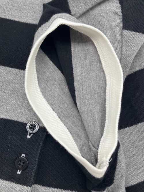 BURBERRY BLUE LABEL（バーバリー ブルー レーベル）BURBERRY BLUE LABEL (バーバリー ブルー レーベル) ミニカットソー　Y2K グレー×ブラック サイズ:38の古着・服飾アイテム