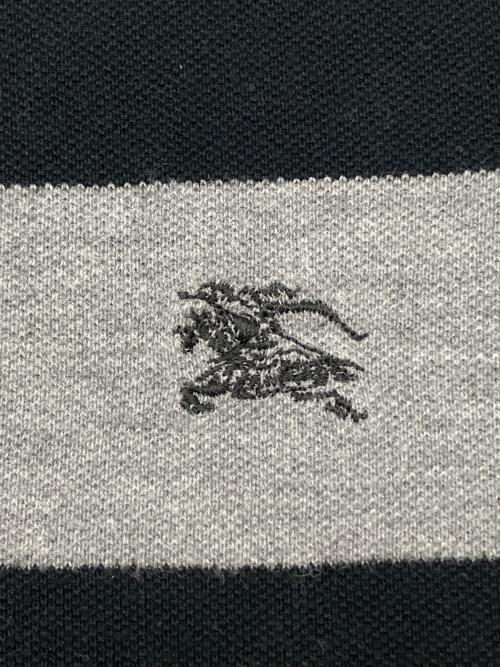 BURBERRY BLUE LABEL（バーバリー ブルー レーベル）BURBERRY BLUE LABEL (バーバリー ブルー レーベル) ミニカットソー　Y2K グレー×ブラック サイズ:38の古着・服飾アイテム