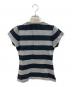 BURBERRY BLUE LABEL (バーバリー ブルー レーベル) ミニカットソー　Y2K グレー×ブラック サイズ:38：6000円