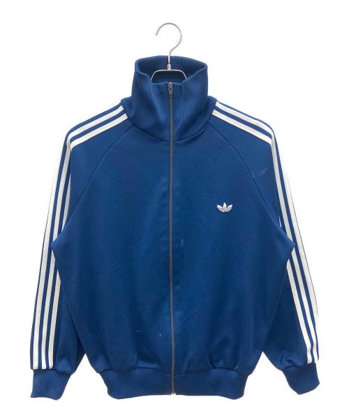 adidas（アディダス）adidas (アディダス) 80Sトラックジャケット　デサント製 ブルー サイズ:4号の古着・服飾アイテム