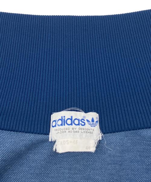 adidas（アディダス）adidas (アディダス) 80Sトラックジャケット　デサント製 ブルー サイズ:4号の古着・服飾アイテム