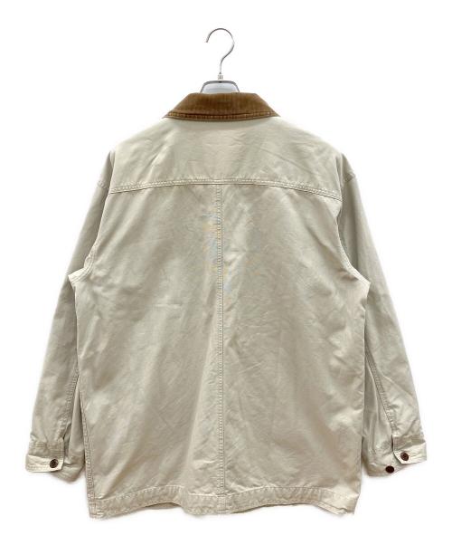L.L.Bean（エルエルビーン）L.L.Bean (エルエルビーン) ハンティングジャケット アイボリー×ブラウン サイズ:Lの古着・服飾アイテム