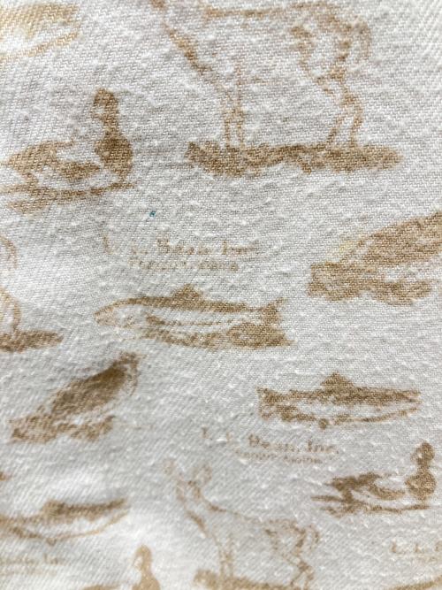 L.L.Bean（エルエルビーン）L.L.Bean (エルエルビーン) ハンティングジャケット アイボリー×ブラウン サイズ:Lの古着・服飾アイテム