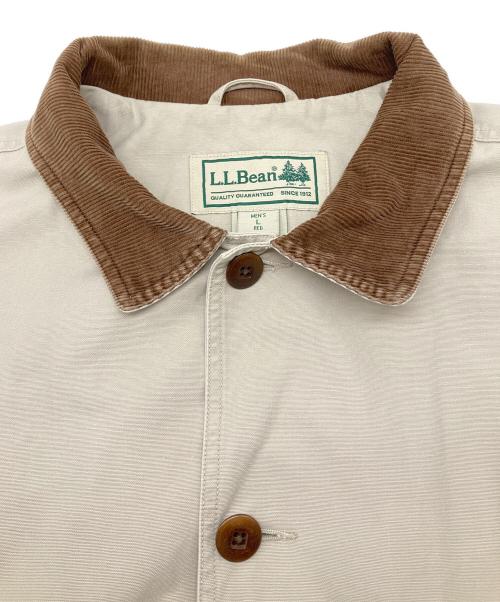 L.L.Bean（エルエルビーン）L.L.Bean (エルエルビーン) ハンティングジャケット アイボリー×ブラウン サイズ:Lの古着・服飾アイテム