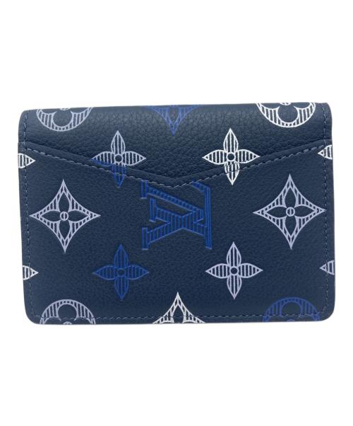 LOUIS VUITTON（ルイ ヴィトン）LOUIS VUITTON (ルイ ヴィトン) モノグラム オーガナイザー・ドゥ・ポッシュ カードケース ネイビーの古着・服飾アイテム