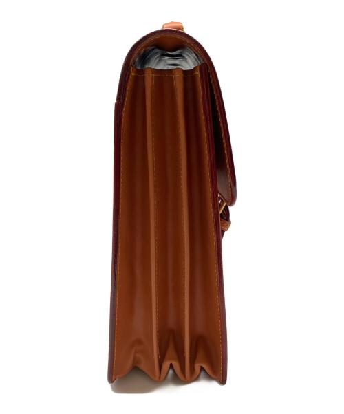 FIVEWOODS（ファイブウッズ）FIVEWOODS (ファイブウッズ) キャメルレザー ブリーフケース オレンジの古着・服飾アイテム