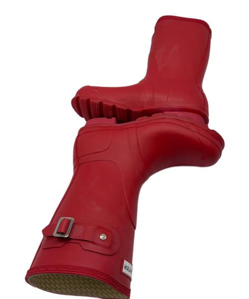 HUNTER（ハンター）HUNTER (ハンター) レインブーツ レッド サイズ:23.5の古着・服飾アイテム