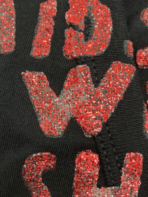 MM6 Maison Margiela（エムエムシックスメゾンマルジェラ）MM6 Maison Margiela (エムエムシックスメゾンマルジェラ) 半袖カットソー　Y2K ブラック×レッド サイズ:XSの古着・服飾アイテム