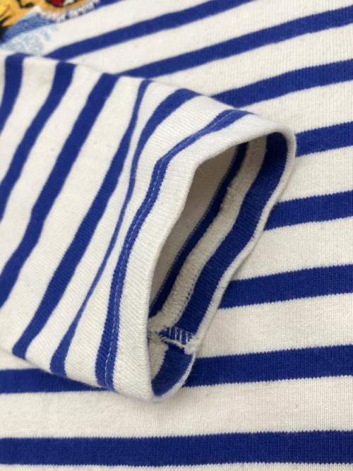 BEAMS（ビームス）BEAMS (ビームス) 東洋 TAILOR TOYO 長袖カットソー ブルー×ホワイト サイズ:不明の古着・服飾アイテム