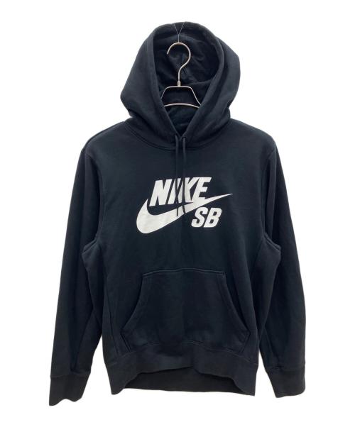 NIKE（ナイキ）NIKE (ナイキ) プルオーバーパーカー ブラック×ホワイト サイズ:Ｍの古着・服飾アイテム