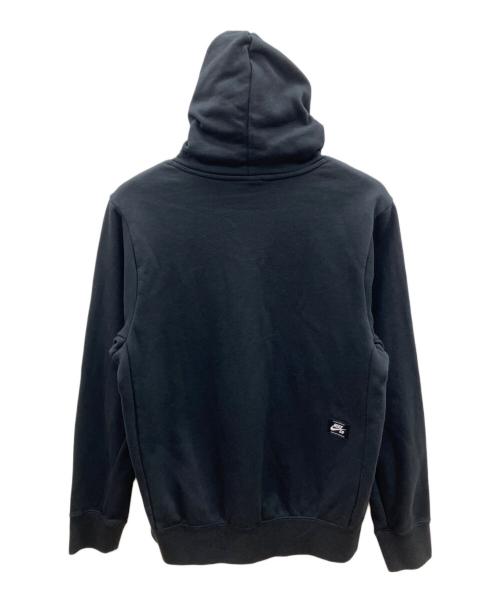 NIKE（ナイキ）NIKE (ナイキ) プルオーバーパーカー ブラック×ホワイト サイズ:Ｍの古着・服飾アイテム