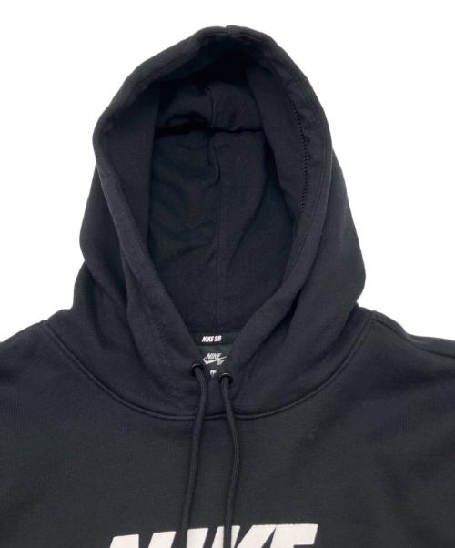 NIKE（ナイキ）NIKE (ナイキ) プルオーバーパーカー ブラック×ホワイト サイズ:Ｍの古着・服飾アイテム