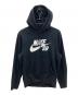 NIKE（ナイキ）の古着「プルオーバーパーカー」｜ブラック×ホワイト