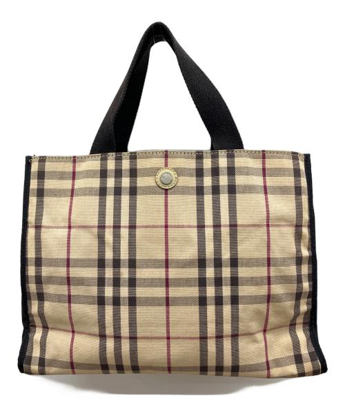 BURBERRY（バーバリー）BURBERRY (バーバリー) ノバチェック　トートバッグ ベージュの古着・服飾アイテム