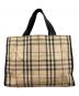 BURBERRY (バーバリー) ノバチェック　トートバッグ ベージュ：5000円