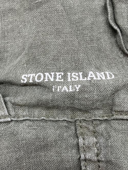 STONE ISLAND（ストーンアイランド）STONE ISLAND (ストーンアイランド) ハーフカーゴパンツ カーキ サイズ:46の古着・服飾アイテム