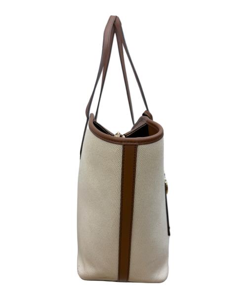 MICHAEL KORS（マイケルコース）MICHAEL KORS (マイケルコース) トートバッグ ベージュ×ブラウンの古着・服飾アイテム