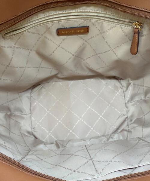 MICHAEL KORS（マイケルコース）MICHAEL KORS (マイケルコース) トートバッグ ベージュ×ブラウンの古着・服飾アイテム