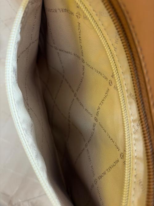 MICHAEL KORS（マイケルコース）MICHAEL KORS (マイケルコース) トートバッグ ベージュ×ブラウンの古着・服飾アイテム