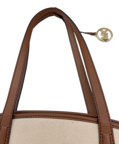 MICHAEL KORS（マイケルコース）MICHAEL KORS (マイケルコース) トートバッグ ベージュ×ブラウンの古着・服飾アイテム